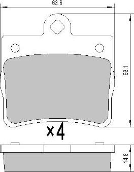 Mercedes-Benz 005420182041 - Тормозные колодки, дисковые, комплект unicars.by