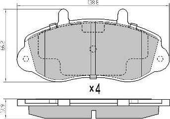 FREMAX FBP-1140 - Тормозные колодки, дисковые, комплект unicars.by