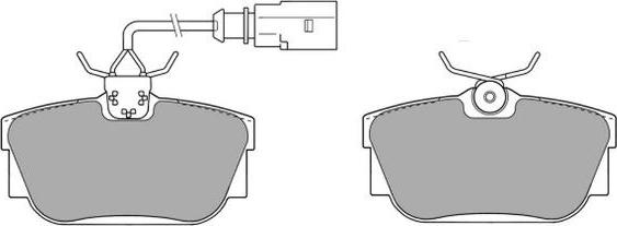 Quinton Hazell QFD4561AF - Тормозные колодки, дисковые, комплект unicars.by