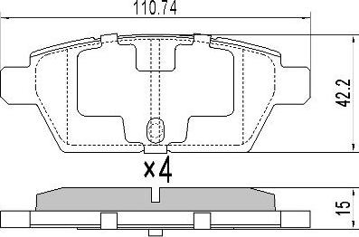 FREMAX FBP-1845 - Тормозные колодки, дисковые, комплект unicars.by