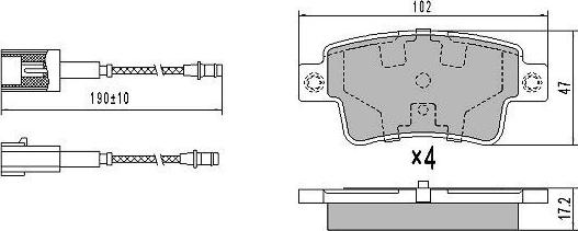 FREMAX FBP-1843 - Тормозные колодки, дисковые, комплект unicars.by