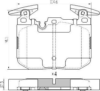 FREMAX FBP-1889 - Тормозные колодки, дисковые, комплект unicars.by