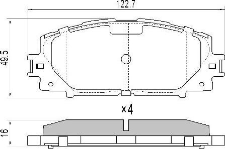 Valeo 671334 - Тормозные колодки, дисковые, комплект unicars.by