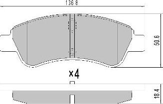 FREMAX FBP-1212 - Тормозные колодки, дисковые, комплект unicars.by