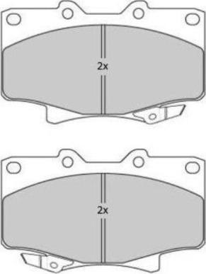 BENDIX DB1199 - Тормозные колодки, дисковые, комплект unicars.by