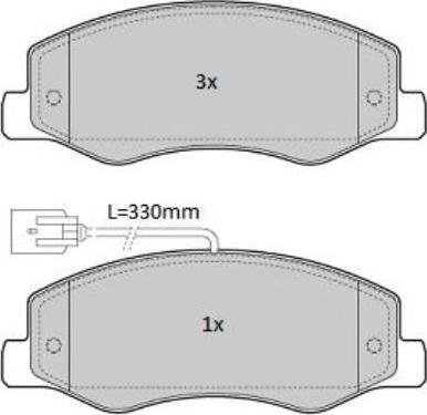 GMC 2517201 - Тормозные колодки, дисковые, комплект unicars.by