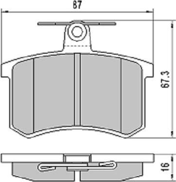 FREMAX FBP-1767 - Тормозные колодки, дисковые, комплект unicars.by