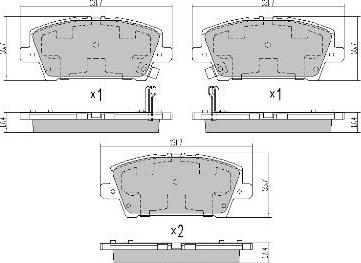 FREMAX FBP-1705 - Тормозные колодки, дисковые, комплект unicars.by