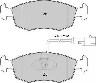 FIAT 0000071770958 - Тормозные колодки, дисковые, комплект unicars.by