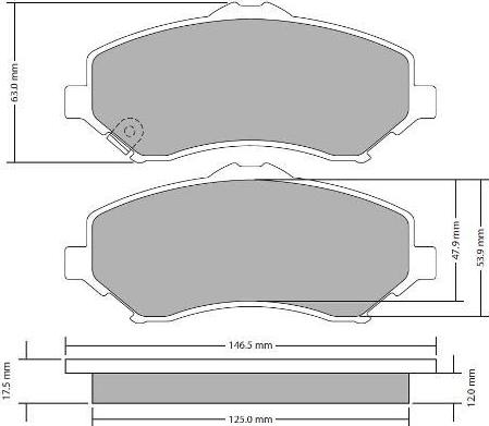 FREMAX FBP-1727 - Тормозные колодки, дисковые, комплект unicars.by