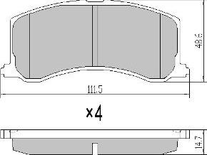 FREMAX FBP-1775 - Тормозные колодки, дисковые, комплект unicars.by