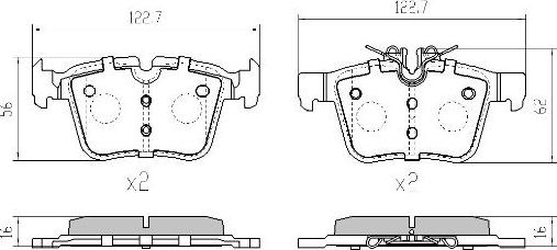 FREMAX FBP-2001 - Тормозные колодки, дисковые, комплект unicars.by