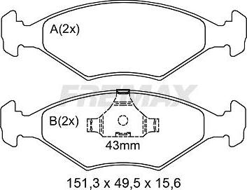 TRW RCPT12710 - Тормозные колодки, дисковые, комплект unicars.by