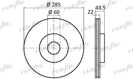 Frigair DC04.107 - Тормозной диск unicars.by