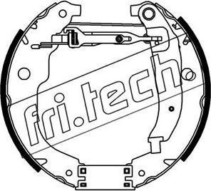 Fri.Tech. 16423 - Комплект тормозных колодок, барабанные unicars.by