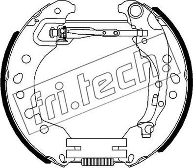 Fri.Tech. 16516 - Комплект тормозных колодок, барабанные unicars.by