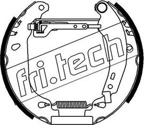 Fri.Tech. 16092 - Комплект тормозных колодок, барабанные unicars.by