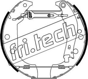 Fri.Tech. 16043 - Комплект тормозных колодок, барабанные unicars.by