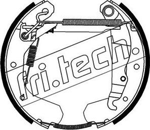 Fri.Tech. 16008 - Комплект тормозных колодок, барабанные unicars.by