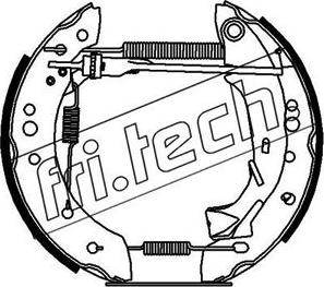 Fri.Tech. 16197 - Комплект тормозных колодок, барабанные unicars.by