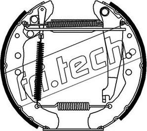 Fri.Tech. 16140 - Комплект тормозных колодок, барабанные unicars.by