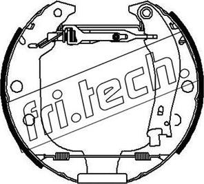 Fri.Tech. 16151 - Комплект тормозных колодок, барабанные unicars.by