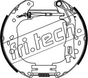 Fri.Tech. 16390 - Комплект тормозных колодок, барабанные unicars.by