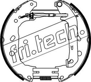 Fri.Tech. 16393 - Комплект тормозных колодок, барабанные unicars.by