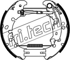 Fri.Tech. 16379 - Комплект тормозных колодок, барабанные unicars.by