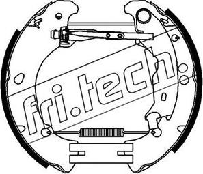 Fri.Tech. 16375 - Комплект тормозных колодок, барабанные unicars.by