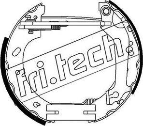 Fri.Tech. 16272 - Комплект тормозных колодок, барабанные unicars.by