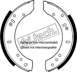 Fri.Tech. 1092.302 - Комплект тормозных колодок, барабанные unicars.by