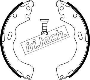 Fri.Tech. 1049.150 - Комплект тормозных колодок, барабанные unicars.by