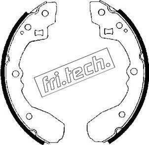 Fri.Tech. 1049.122 - Комплект тормозных колодок, барабанные unicars.by