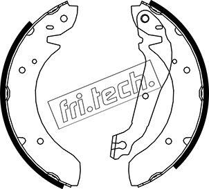 Fri.Tech. 1049.171 - Комплект тормозных колодок, барабанные unicars.by