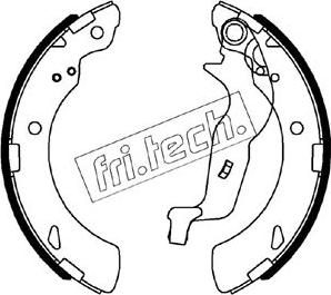 Fri.Tech. 1044.029 - Комплект тормозных колодок, барабанные unicars.by