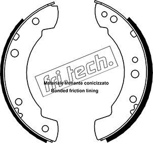 Fri.Tech. 1040.093 - Комплект тормозных колодок, барабанные unicars.by