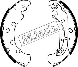 Fri.Tech. 1040.149 - Комплект тормозных колодок, барабанные unicars.by