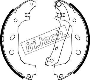 Fri.Tech. 1040.151 - Комплект тормозных колодок, барабанные unicars.by