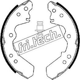 Fri.Tech. 1047.358 - Комплект тормозных колодок, барабанные unicars.by