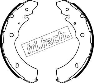 Fri.Tech. 1047.379 - Комплект тормозных колодок, барабанные unicars.by