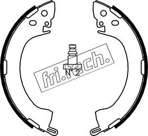 Fri.Tech. 1064.154 - Комплект тормозных колодок, барабанные unicars.by