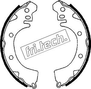 Fri.Tech. 1064.155 - Комплект тормозных колодок, барабанные unicars.by