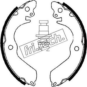 Fri.Tech. 1064.168 - Комплект тормозных колодок, барабанные unicars.by