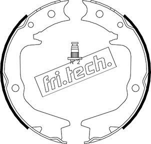 Fri.Tech. 1064.177 - Комплект тормозов, ручник, парковка unicars.by