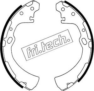 Fri.Tech. 1067.175 - Комплект тормозных колодок, барабанные unicars.by