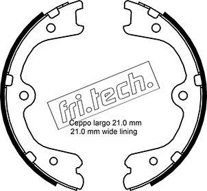 Fri.Tech. 1067.200 - Комплект тормозов, ручник, парковка unicars.by