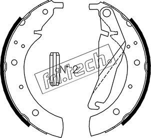 Fri.Tech. 1019.022 - Комплект тормозных колодок, барабанные unicars.by