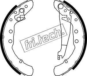 Fri.Tech. 1016.021 - Комплект тормозных колодок, барабанные unicars.by