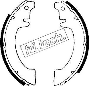 Fri.Tech. 1088.187 - Комплект тормозных колодок, барабанные unicars.by